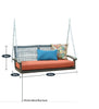 Virasat Double Seater Hanging Swing Without Stand For Balcony, Garden Swing (Dark Brown)-VIRASAT FURNITURE & FURNISHING