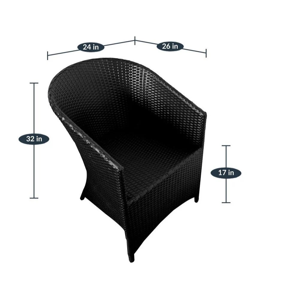Virasat Outdoor Patio Seating Set 2 Chairs and 1 Table-VIRASAT FURNITURE & FURNISHING