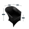 Virasat Outdoor Patio Seating Set 4 Chairs and 1 Table Set (Black)-VIRASAT FURNITURE & FURNISHING