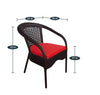 Virasat Outdoor Patio Seating Set 2 Chairs and 1 Table Set (Brown)-VIRASAT FURNITURE & FURNISHING
