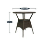 Virasat Outdoor Patio Seating Set 4 Chairs and 1 Table Set (Brown)-VIRASAT FURNITURE & FURNISHING