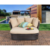 Virasat Outdoor Poolside Sunbed With Cushion Daybed (Brown)-VIRASAT FURNITURE & FURNISHING