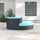 Virasat Outdoor Poolside Sunbed With Cushion Daybed (Black)-VIRASAT FURNITURE & FURNISHING
