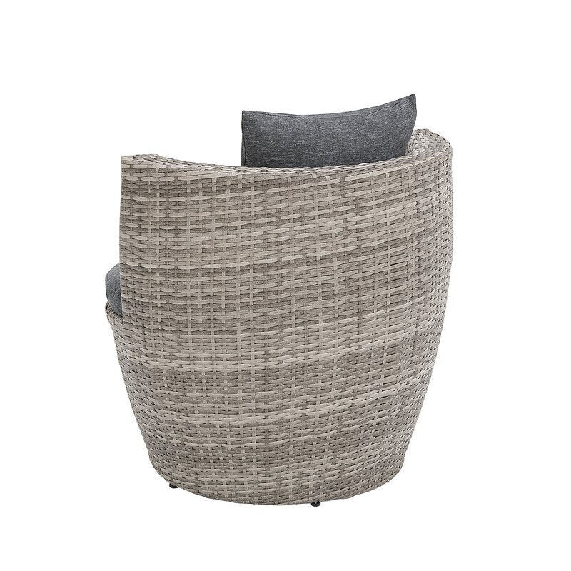 Virasat Outdoor Patio Seating Set 2 Chairs 1 Table Seashell-VIRASAT FURNITURE & FURNISHING