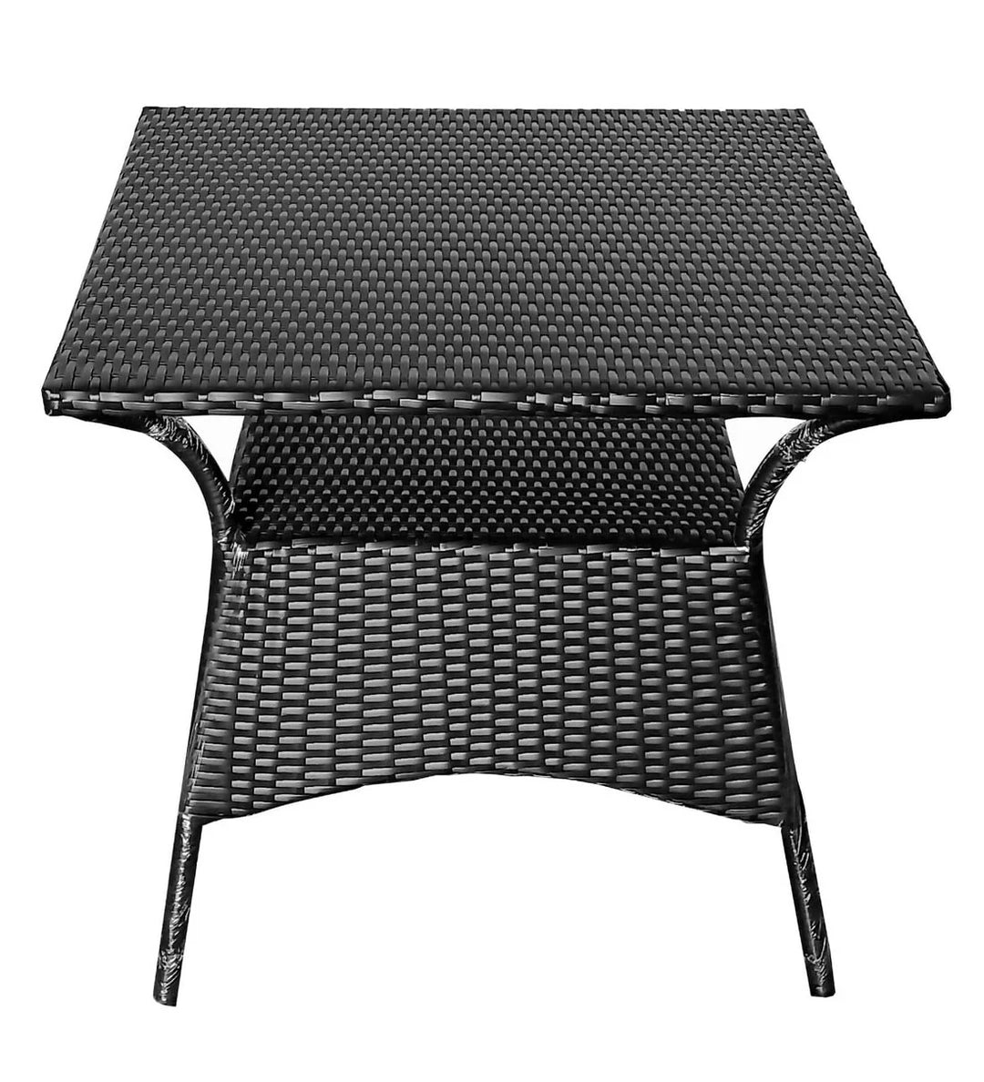 Virasat Unique Outdoor Patio Seating Set 4 Chairs and 1 Table Set (Black)