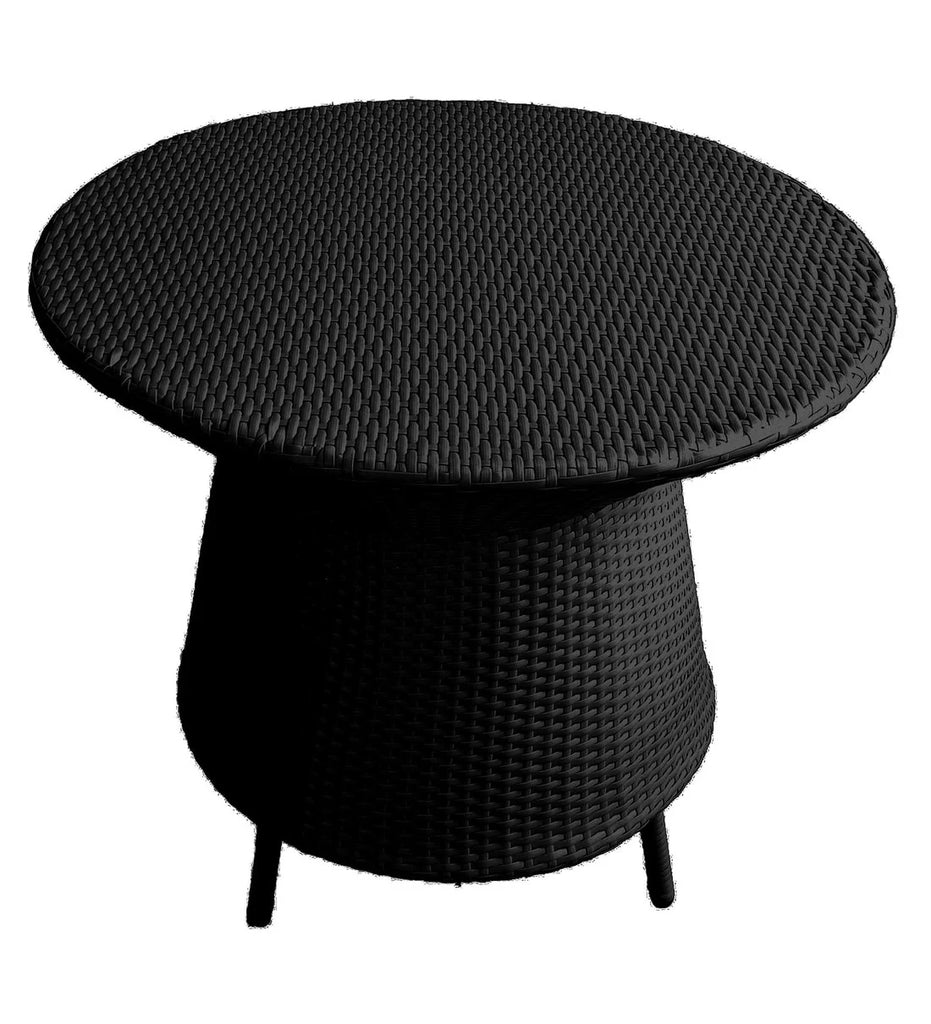 Virasat Outdoor Patio Seating Set 4 Chairs and 1 Table Set (Black)-VIRASAT FURNITURE & FURNISHING
