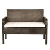 Virasat Outdoor Sofa Set 2 Seater, 2 Single Seater and 1 Center Table (Brown)-VIRASAT FURNITURE & FURNISHING