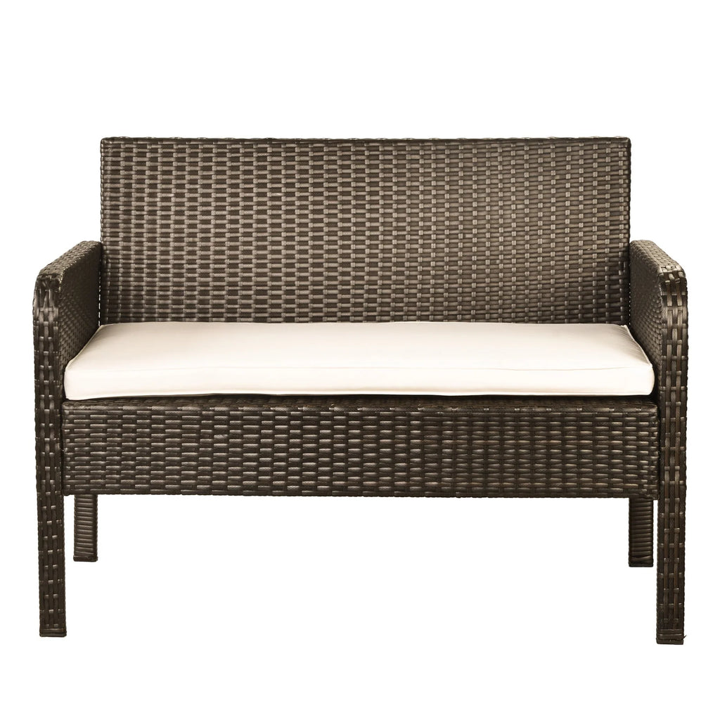 Virasat Outdoor Sofa Set 2 Seater, 2 Single Seater and 1 Center Table (Brown)-VIRASAT FURNITURE & FURNISHING