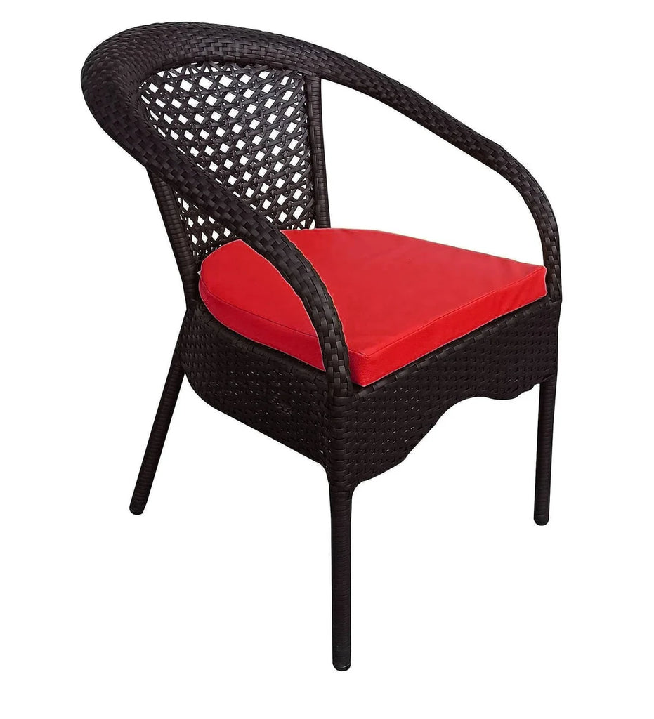 Virasat Outdoor Patio Seating Set 2 Chairs and 1 Table Set (Brown)-VIRASAT FURNITURE & FURNISHING