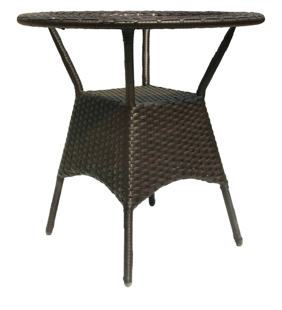 Virasat Outdoor Patio Seating Set 2 Chairs and 1 Table Set (Brown)-VIRASAT FURNITURE & FURNISHING