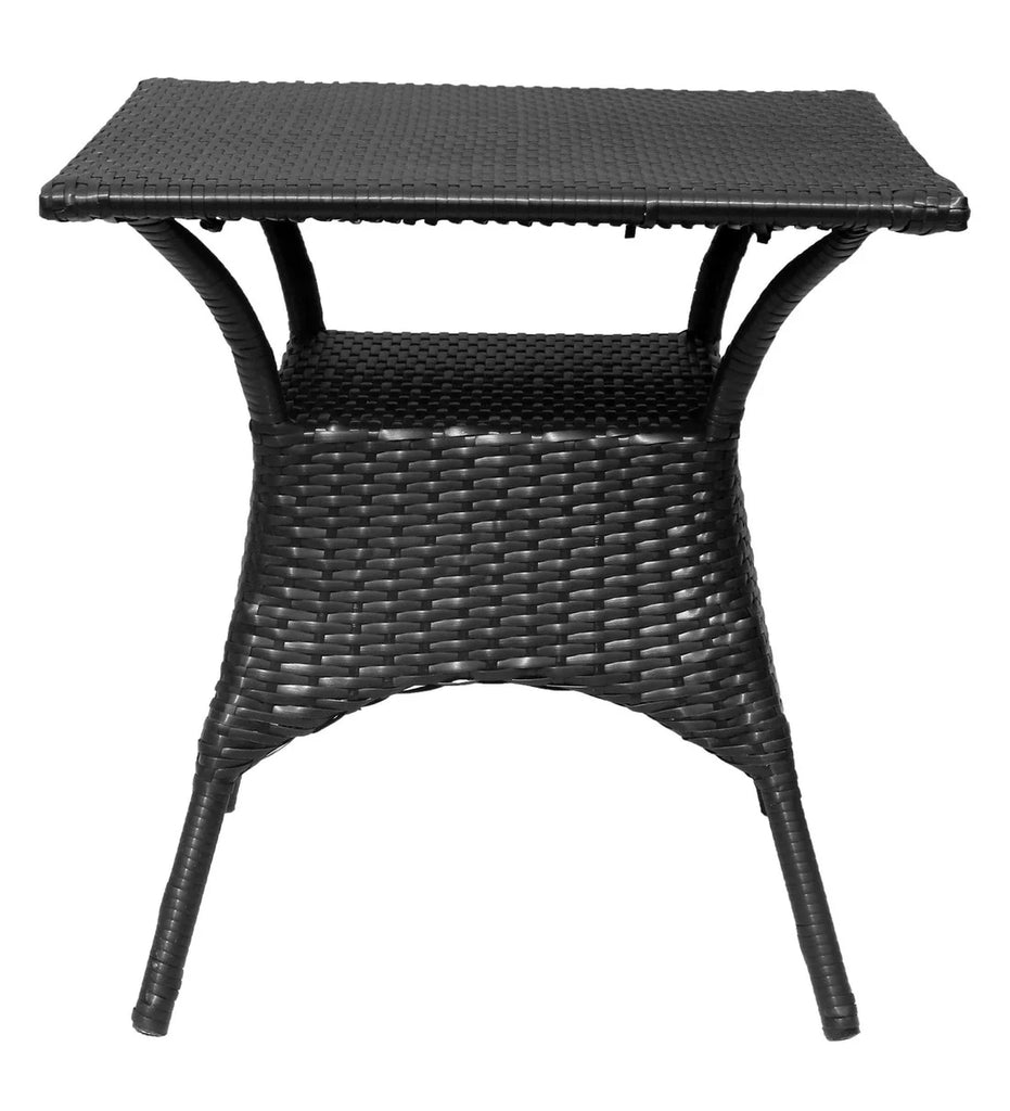 Virasat Outdoor Patio Seating Set 4 Chairs and 1 Table Set (Black)-VIRASAT FURNITURE & FURNISHING