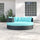 Virasat Outdoor Poolside Sunbed With Cushion Daybed (Black)-VIRASAT FURNITURE & FURNISHING