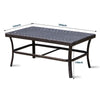 Virasat Outdoor Sofa Set 2 Seater, 2 Single Seater and 1 Center Table (Brown + Cream)-VIRASAT FURNITURE & FURNISHING