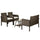 Virasat Outdoor Sofa Set 2 Seater, 2 Single Seater and 1 Center Table (Brown)-VIRASAT FURNITURE & FURNISHING