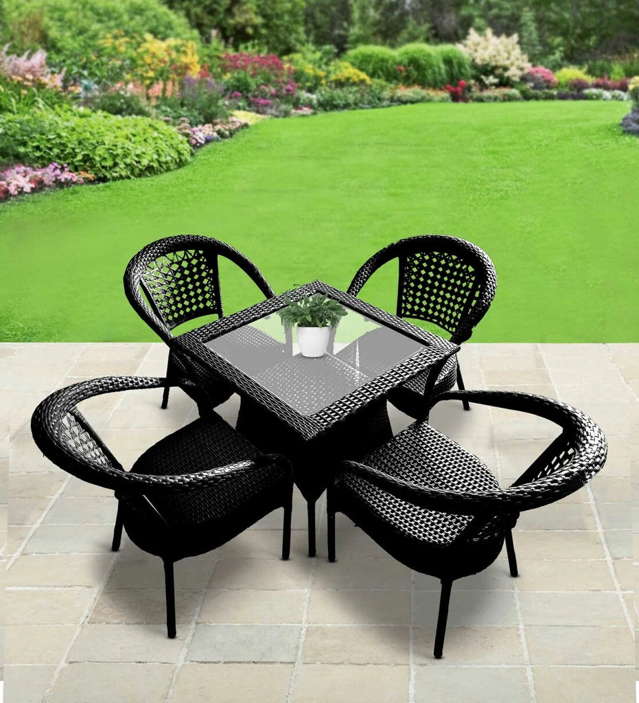Virasat Outdoor Patio Seating Set 4 Chairs and 1 Table Set-VIRASAT FURNITURE & FURNISHING