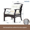 Virasat Outdoor Sofa Set 2 Seater, 2 Single Seater and 1 Center Table (Brown + Cream)-VIRASAT FURNITURE & FURNISHING