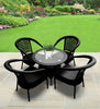 Virasat Outdoor Patio Seating Set 4 Chairs and 1 Table Set-VIRASAT FURNITURE & FURNISHING