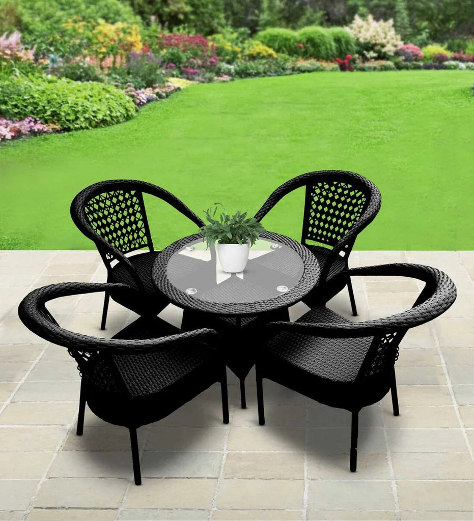 Virasat Outdoor Patio Seating Set 4 Chairs and 1 Table Set-VIRASAT FURNITURE & FURNISHING