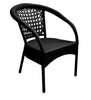 Virasat Outdoor Patio Seating Set 2 Chairs 1 Table Black-VIRASAT FURNITURE & FURNISHING