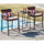 Virasat Outdoor Patio Bar Sets 2 Chairs and 1 Table (Brown)-VIRASAT FURNITURE & FURNISHING