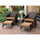 Virasat Outdoor Patio Seating Set 2 Chairs 2 Ottomans-VIRASAT FURNITURE & FURNISHING