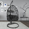 Virasat Single Seater Hanging Swing With Stand For Balcony , Garden Swing (Black)-VIRASAT FURNITURE & FURNISHING