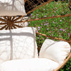 Virasat Single Seater Hanging Swing With Stand For Balcony, Garden Swing (Honey)-VIRASAT FURNITURE & FURNISHING