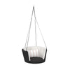 VIRASAT FURNITURE LEONE SINGLE SEATER HANGING SWING WITHOUT STAND FOR BALCONY & GARDEN SWING (BLACK)