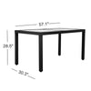 Virasat Outdoor Patio Dining Set 6 Chairs and 1 Table (Black)-VIRASAT FURNITURE & FURNISHING
