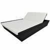 Virasat Outdoor Poolside Sunbed With Cushion Daybed (Black/Brown)-VIRASAT FURNITURE & FURNISHING