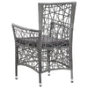 Virasat Outdoor Patio Dining Set 4 Chairs and 1 Table (Gray)-VIRASAT FURNITURE & FURNISHING