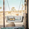 Virasat Double Seater Hanging Swing Without Stand For Balcony , Garden Swing (Cream)-VIRASAT FURNITURE & FURNISHING