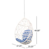 Virasat Single Seater Hanging Swing Without Stand For Balcony , Garden Swing (White)-VIRASAT FURNITURE & FURNISHING