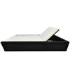 Virasat Outdoor Poolside Sunbed With Cushion Daybed (Black/Brown)-VIRASAT FURNITURE & FURNISHING