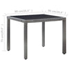Virasat Outdoor Patio Dining Set 4 Chairs and 1 Table (Gray)-VIRASAT FURNITURE & FURNISHING