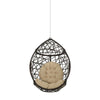 Virasat Single Seater Hanging Swing Without Stand For Balcony , Garden Swing (Dark Brown)-VIRASAT FURNITURE & FURNISHING
