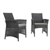 Virasat Outdoor Patio Dining Set 6 Chairs and 1 Table (Black)-VIRASAT FURNITURE & FURNISHING