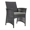 Virasat Outdoor Patio Dining Set 6 Chairs and 1 Table (Black)-VIRASAT FURNITURE & FURNISHING