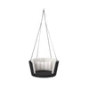 VIRASAT FURNITURE LEONE SINGLE SEATER HANGING SWING WITHOUT STAND FOR BALCONY & GARDEN SWING (BLACK)