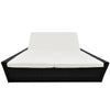 Virasat Outdoor Poolside Sunbed With Cushion Daybed (Black/Brown)-VIRASAT FURNITURE & FURNISHING