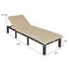 Virasat Outdoor Swimming Poolside Lounger Dark Brown-VIRASAT FURNITURE & FURNISHING