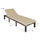 Virasat Outdoor Swimming Poolside Lounger Dark Brown-VIRASAT FURNITURE & FURNISHING