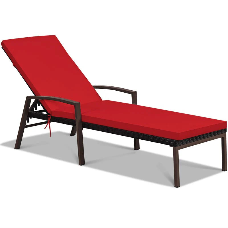 Virasat Outdoor Swimming Poolside Lounger Set of 2 Black-VIRASAT FURNITURE & FURNISHING