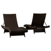 Virasat Outdoor Swimming Poolside Lounger Set of 2 Brown-VIRASAT FURNITURE & FURNISHING