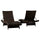 Virasat Outdoor Swimming Poolside Lounger Set of 2 Brown-VIRASAT FURNITURE & FURNISHING