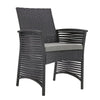 Virasat Outdoor Patio Dining Set 4 Chairs and 1 Table (Black)-VIRASAT FURNITURE & FURNISHING
