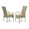 Virasat Outdoor Patio Dining Set 4 Chairs and 1 Table (Cream)-VIRASAT FURNITURE & FURNISHING