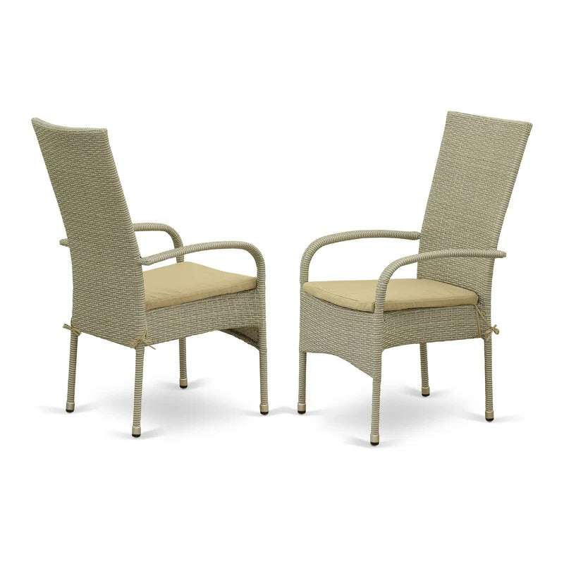 Virasat Outdoor Patio Dining Set 4 Chairs and 1 Table (Cream)-VIRASAT FURNITURE & FURNISHING