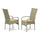 Virasat Outdoor Patio Dining Set 4 Chairs and 1 Table (Cream)-VIRASAT FURNITURE & FURNISHING