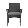Virasat Outdoor Patio Dining Set 4 Chairs and 1 Table (Black)-VIRASAT FURNITURE & FURNISHING